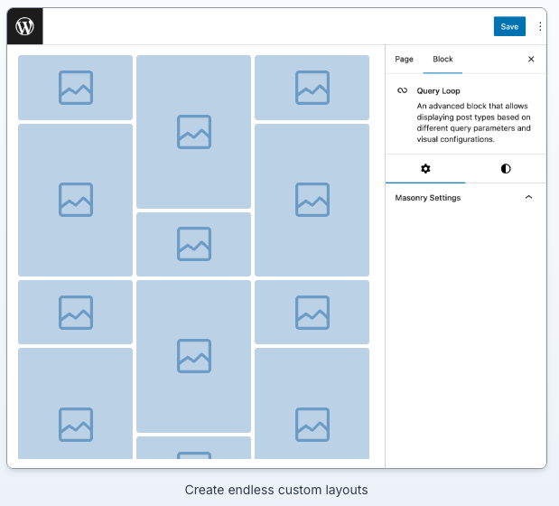 Premium WP Plugin – WP Query Loop Masonry